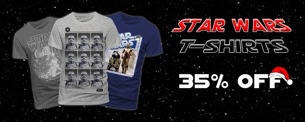 Christmas Sales at Jedi-Robe.com T-Shirts 35% off